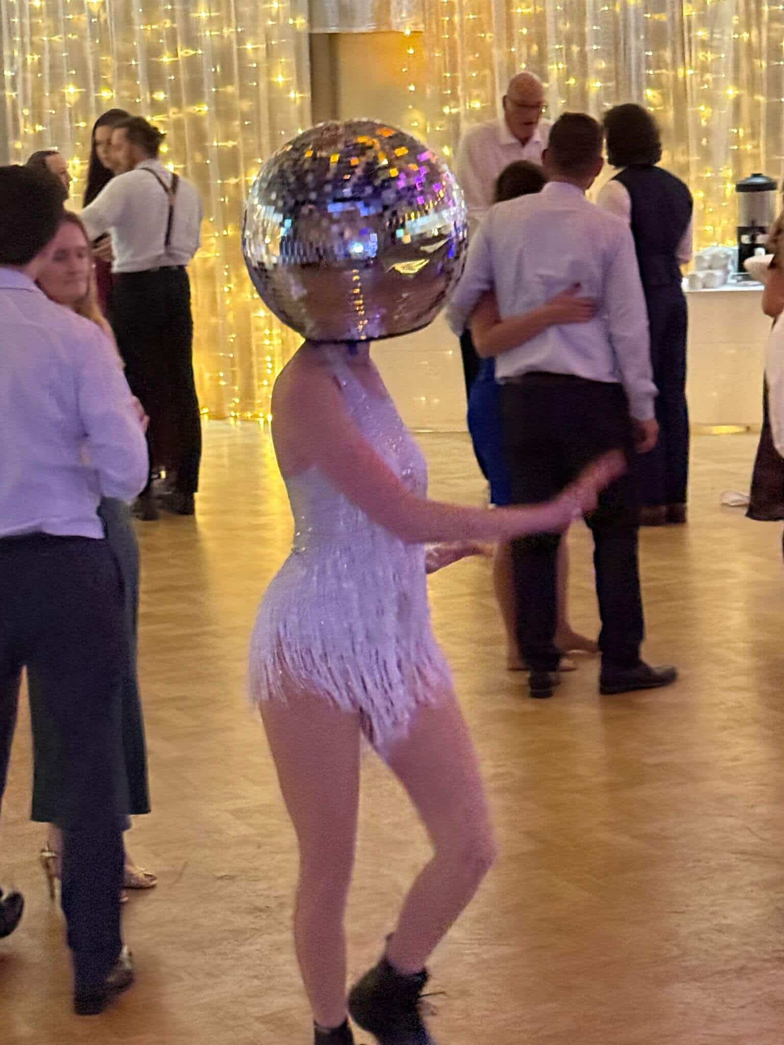 The Secret to Unforgettable Corporate Events 2 Mirror Headed Performers